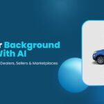 Demonstration of instant car background removal using AI, emphasizing the vehicle against a clean, neutral backdrop
