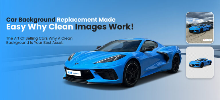 Car replacement mode showcasing clean images for effective background replacement