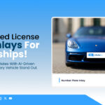 Dealer-focused powered license plate inser, streamlining the process of inserting license plate inlays into vehicles