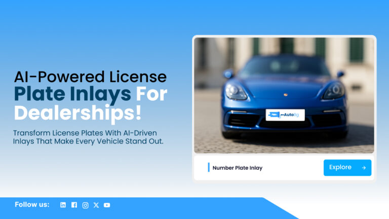 Dealer-focused powered license plate inser, streamlining the process of inserting license plate inlays into vehicles